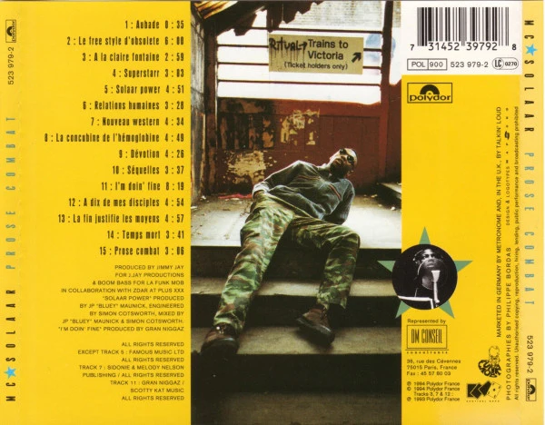 MC Solaar - Prose Combat (CD, Album) - Image 2