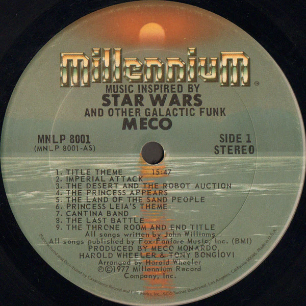 Meco Monardo - Music Inspired By Star Wars And Other Galactic Funk (LP, Album, San) - Image 2