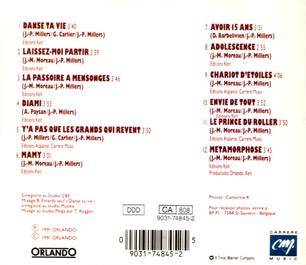 Melody (9) - Danse Ta Vie (CD, Album) - Image 2