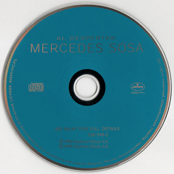 Mercedes Sosa - Al Despertar (CD, Album) - Image 3