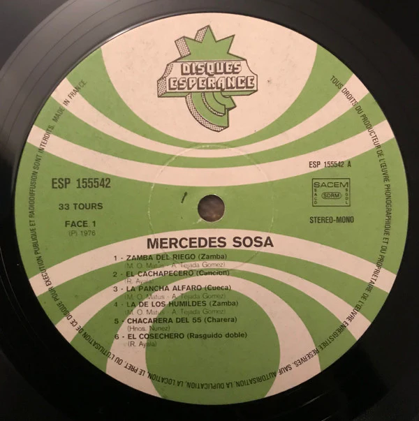 Mercedes Sosa - Canciones Con Fundamento (LP, RE) - Image 3