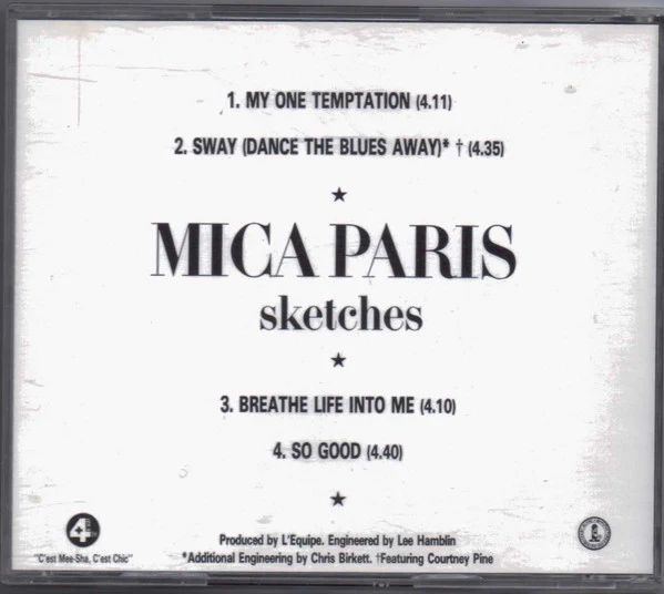 Mica Paris - Sketches (CD, Promo, Smplr) - Image 5