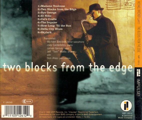 Michael Brecker - Two Blocks From The Edge (CD, Album, Dig) - Image 2