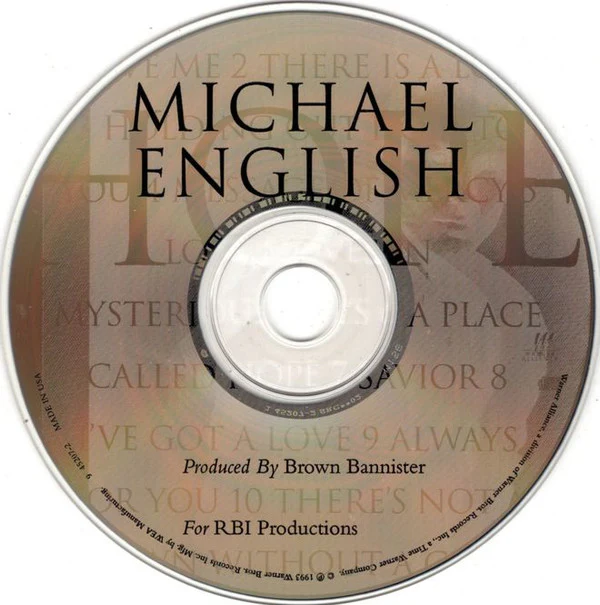 Michael English - Hope (CD, Album) - Image 3