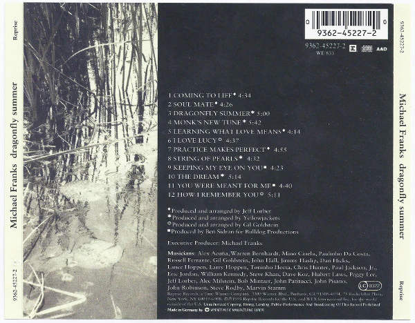 Michael Franks - Dragonfly Summer (CD, Album) - Image 2