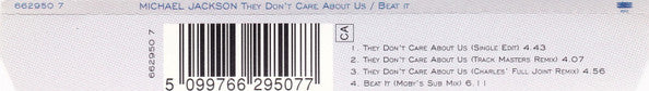 Michael Jackson - They Don't Care About Us / Beat It (CD, Single, CD2) - Image 2