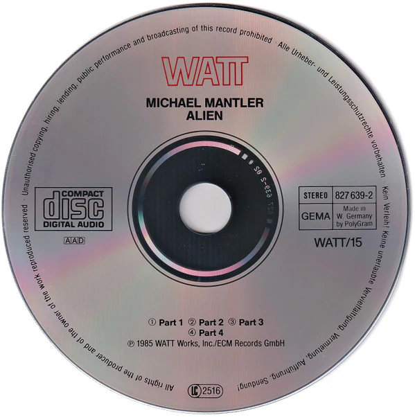 Michael Mantler - Alien (CD, Album) - Image 3