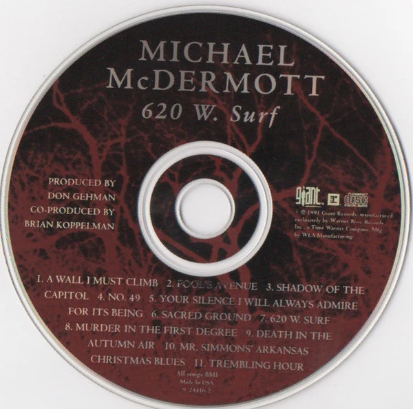 Michael McDermott - 620 W. Surf (CD, Album) - Image 3
