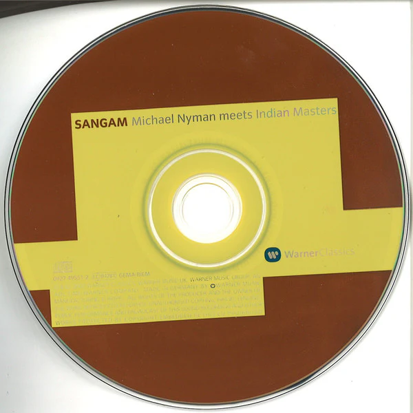 Michael Nyman, U. Shrinivas*, Rajan & Sajan Misra - Sangam (Michael Nyman Meets Indian Masters) (CD, Album) - Image 3