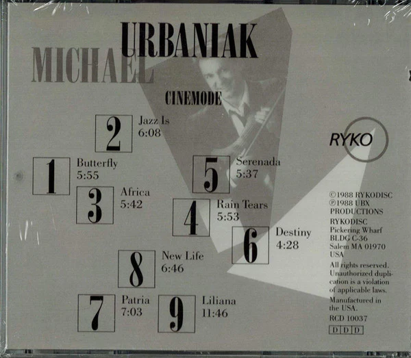 Michal Urbaniak* - Cinemode (CD, Album) - Image 2