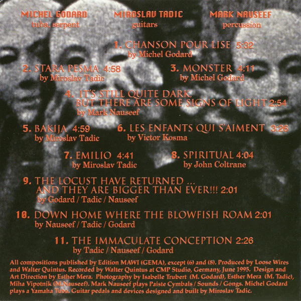 Michel Godard, Miroslav Tadic*, Mark Nauseef - Loose Wires (CD, Album) - Image 2
