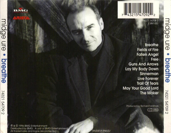Midge Ure - Breathe (CD, Album) - Image 4