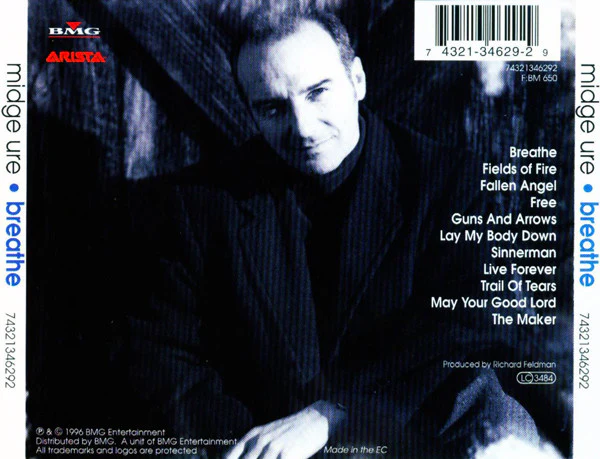 Midge Ure - Breathe (CD, Album) - Image 2