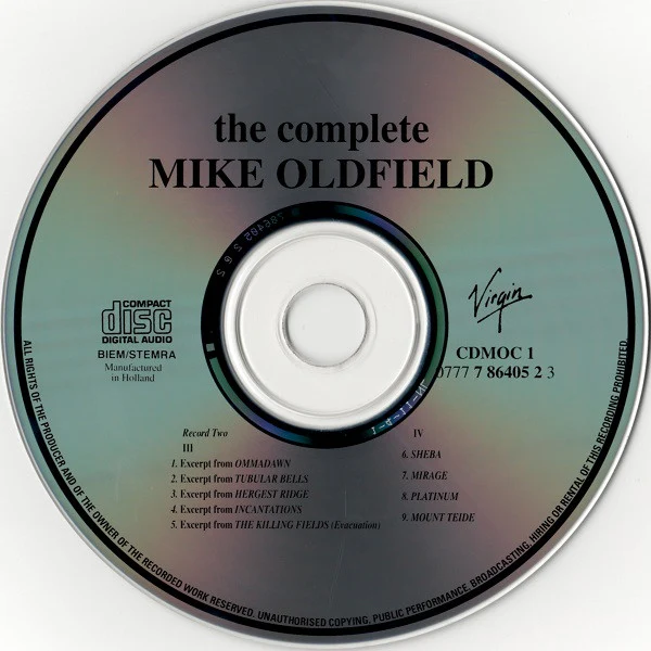 Mike Oldfield - The Complete Mike Oldfield (2xCD, Comp, RE) - Image 4