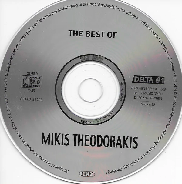 Mikis Theodorakis - The Best of Mikis Theodorakis (CD, Comp) - Image 3
