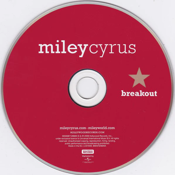 Miley Cyrus - Breakout (CD, Album, Sup) - Image 3