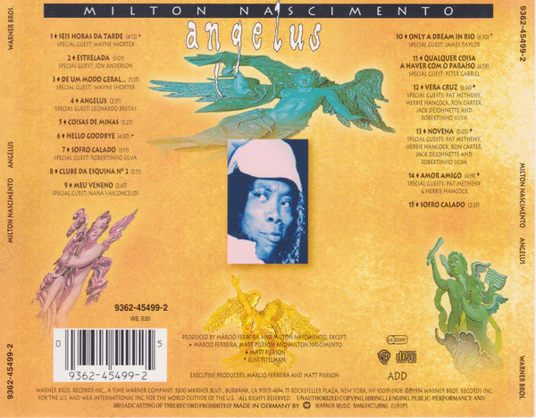 Milton Nascimento - Angelus (CD, Album) - Image 3