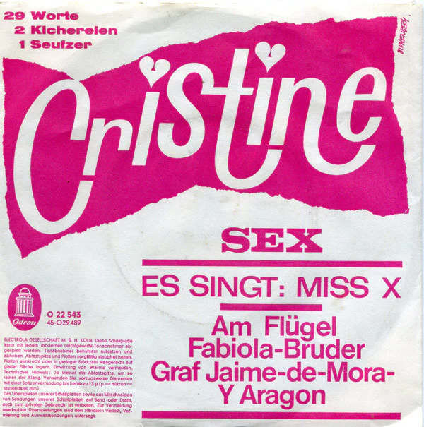 Miss X - Cristine (7", Single) - Image 2