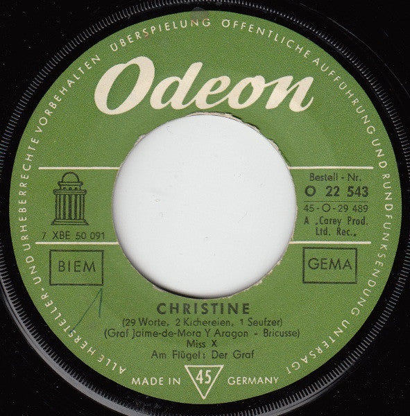 Miss X - Cristine (7", Single) - Image 4