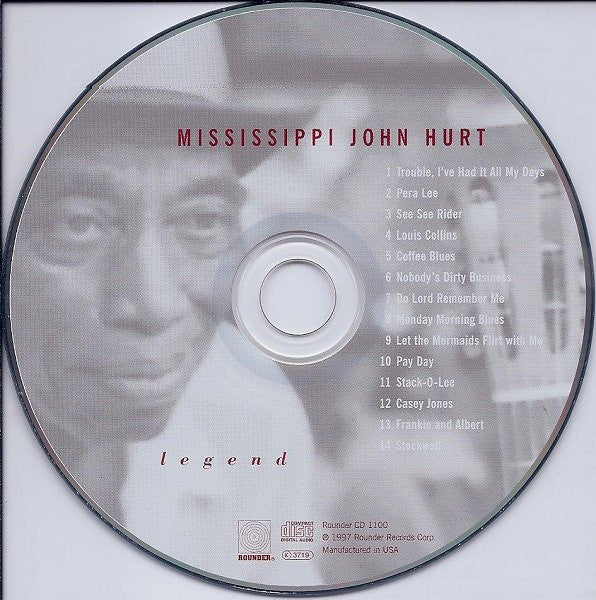 Mississippi John Hurt - Legend (CD, Album, RE) - Image 3