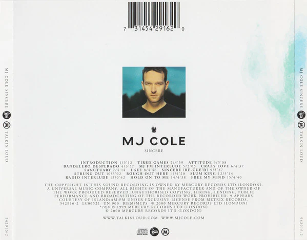 MJ Cole - Sincere (CD, Album) - Image 2
