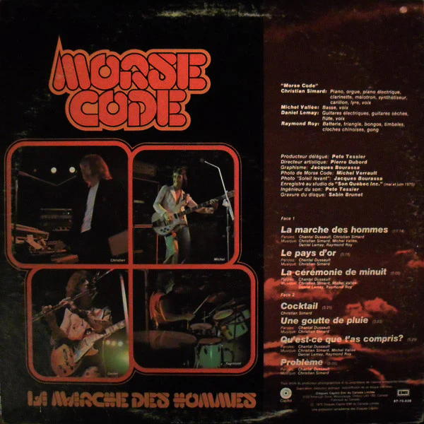 Morse Code - La Marche Des Hommes (LP, Album) - Image 2