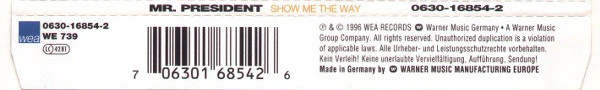 Mr.President* - Show Me The Way (CD, Maxi) - Image 2