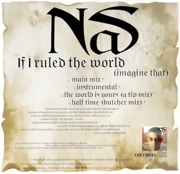Nas - If I Ruled The World (CD, Single) - Image 2