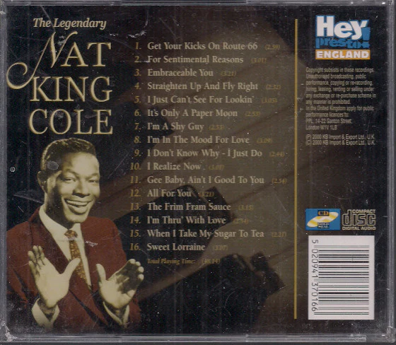 Nat King Cole - The Legendary Nat King Cole - A Classic Collection Of His Finest Songs (CD, Comp) - Image 2