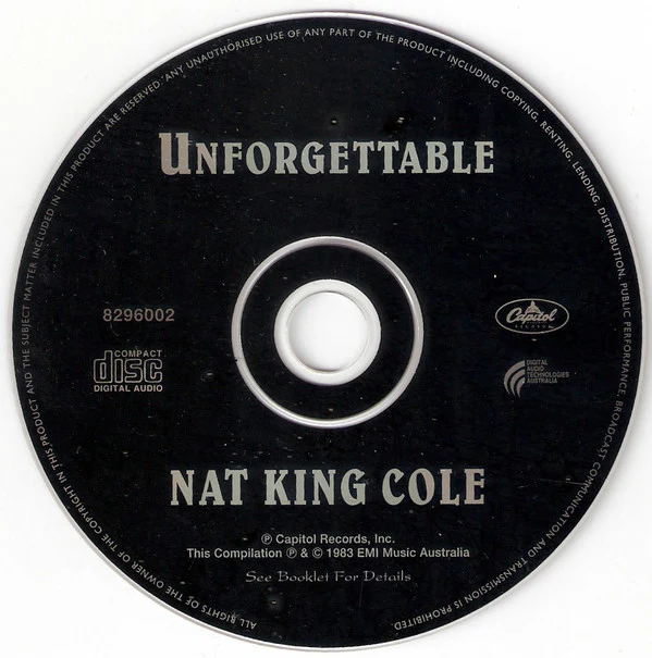 Nat King Cole - Unforgettable (CD, Comp, RM) - Image 3