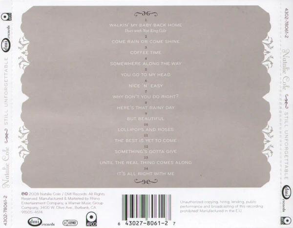 Natalie Cole - Still Unforgettable (CD, Album) - Image 2