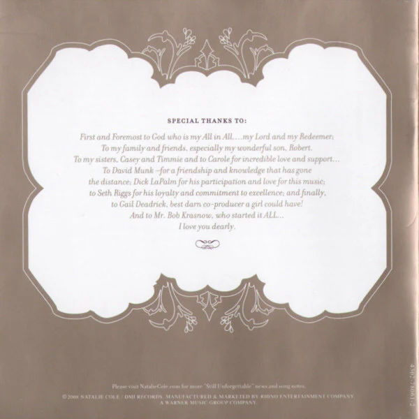 Natalie Cole - Still Unforgettable (CD, Album) - Image 4