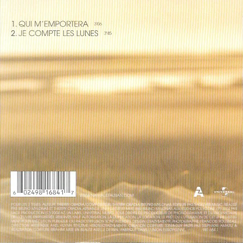 Nathalie Fauran - Qui M'emportera. (CD, Single) - Image 2