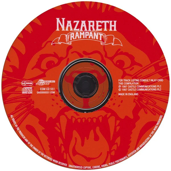 Nazareth - Rampant (CD, Album, RE, RM) - Image 3