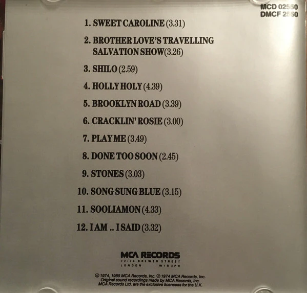 Neil Diamond - His 12 Greatest Hits (CD, Comp, Rep) - Image 3