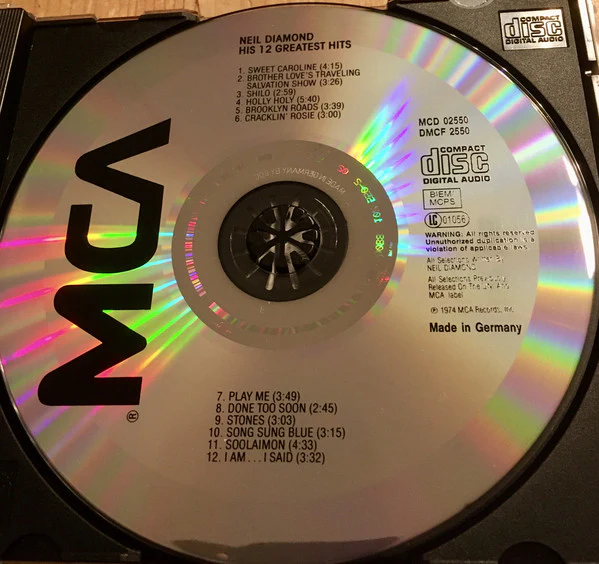 Neil Diamond - His 12 Greatest Hits (CD, Comp, Rep) - Image 4