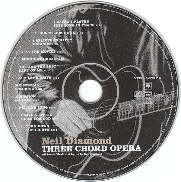 Neil Diamond - Three Chord Opera (HDCD, Album) - Image 3