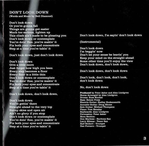 Neil Diamond - Three Chord Opera (HDCD, Album) - Image 5