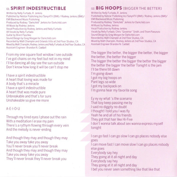 Nelly Furtado - The Spirit Indestructible (CD, Album) - Image 4