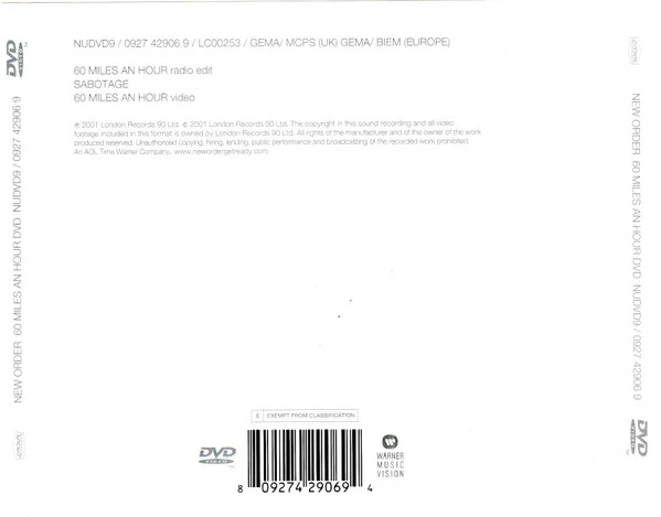 New Order - 60 Miles An Hour (DVD-V, Single) - Image 3