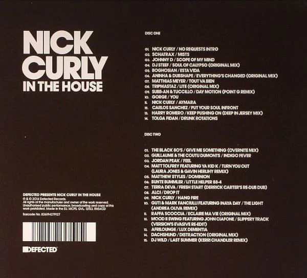 Nick Curly - In The House (2xCD, Mixed) - Image 2