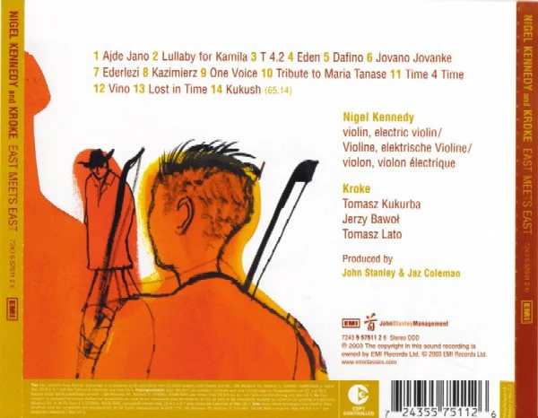Nigel Kennedy And The Kroke Band* - East Meets East (CD, Album, Copy Prot., Enh) - Image 2