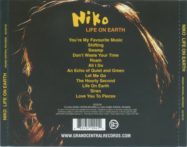 Niko - Life On Earth (CD, Album) - Image 2