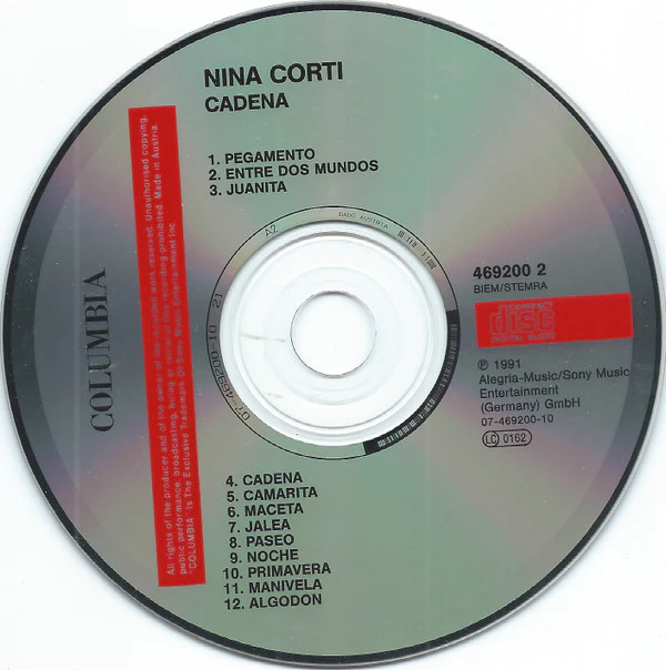 Nina Corti Art* - Cadena (CD, Album) - Image 4