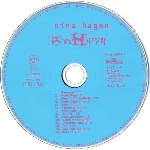 Nina Hagen - Bee Happy (CD, Album) - Image 3