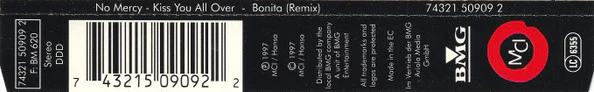 No Mercy - Kiss You All Over / Bonita (Remix) (CD, Maxi) - Image 2
