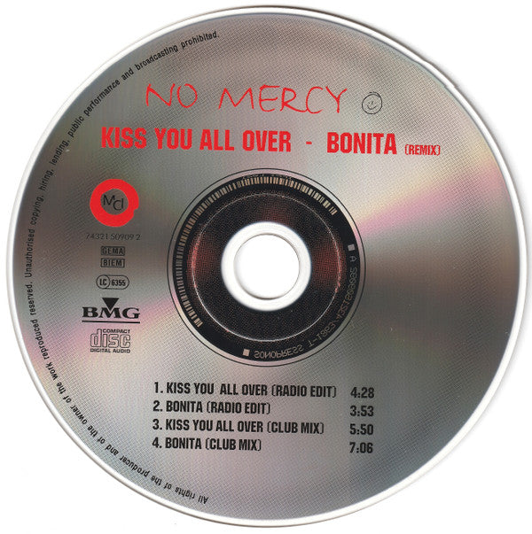 No Mercy - Kiss You All Over / Bonita (Remix) (CD, Maxi) - Image 5