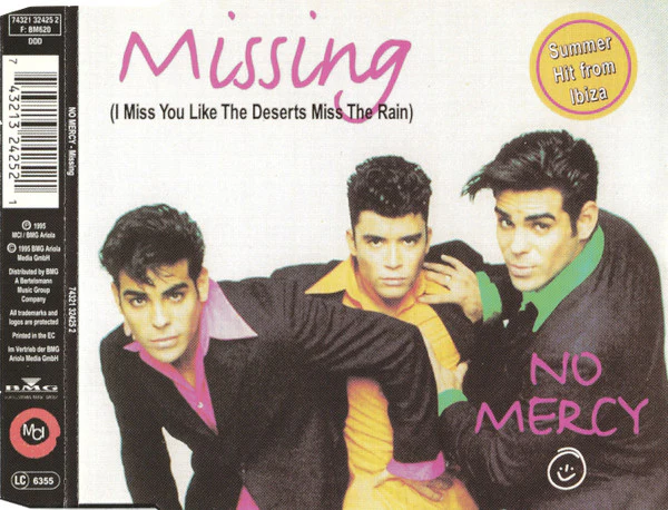 No Mercy - Missing (I Miss You Like The Deserts Miss The Rain) (CD, Maxi) - Image 3