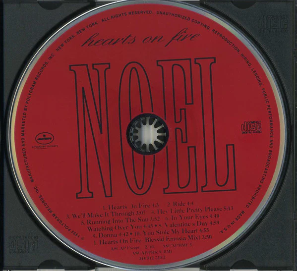 Noel - Hearts On Fire (CD, Album) - Image 3