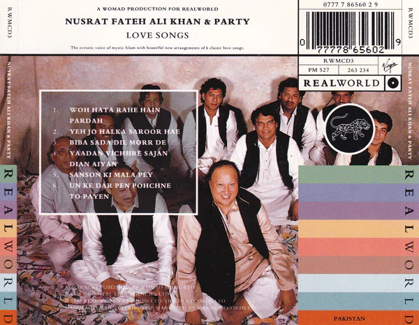 Nusrat Fateh Ali Khan & Party - Love Songs (CD, Album) - Image 3